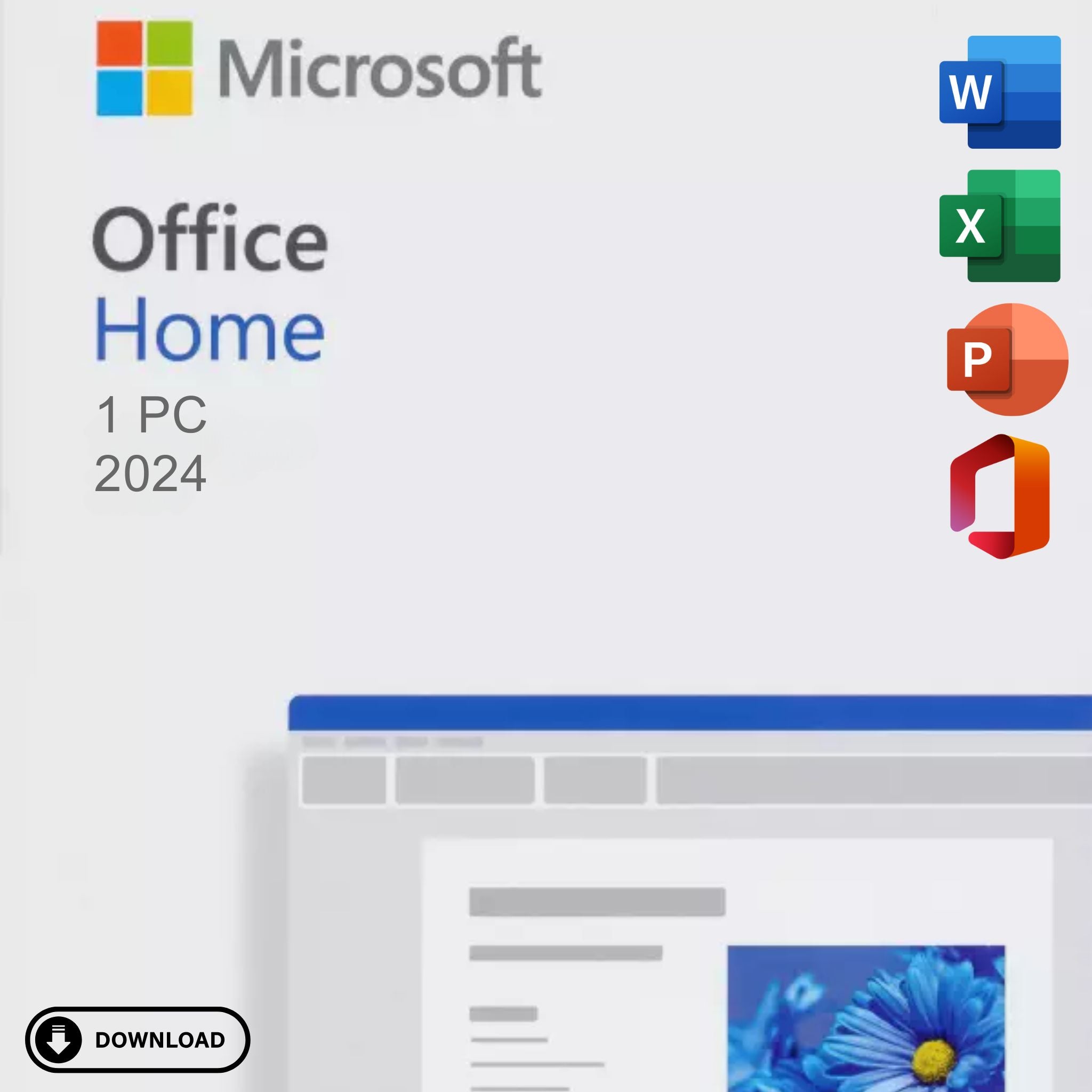 Office 2024 Famille Mac/Windows