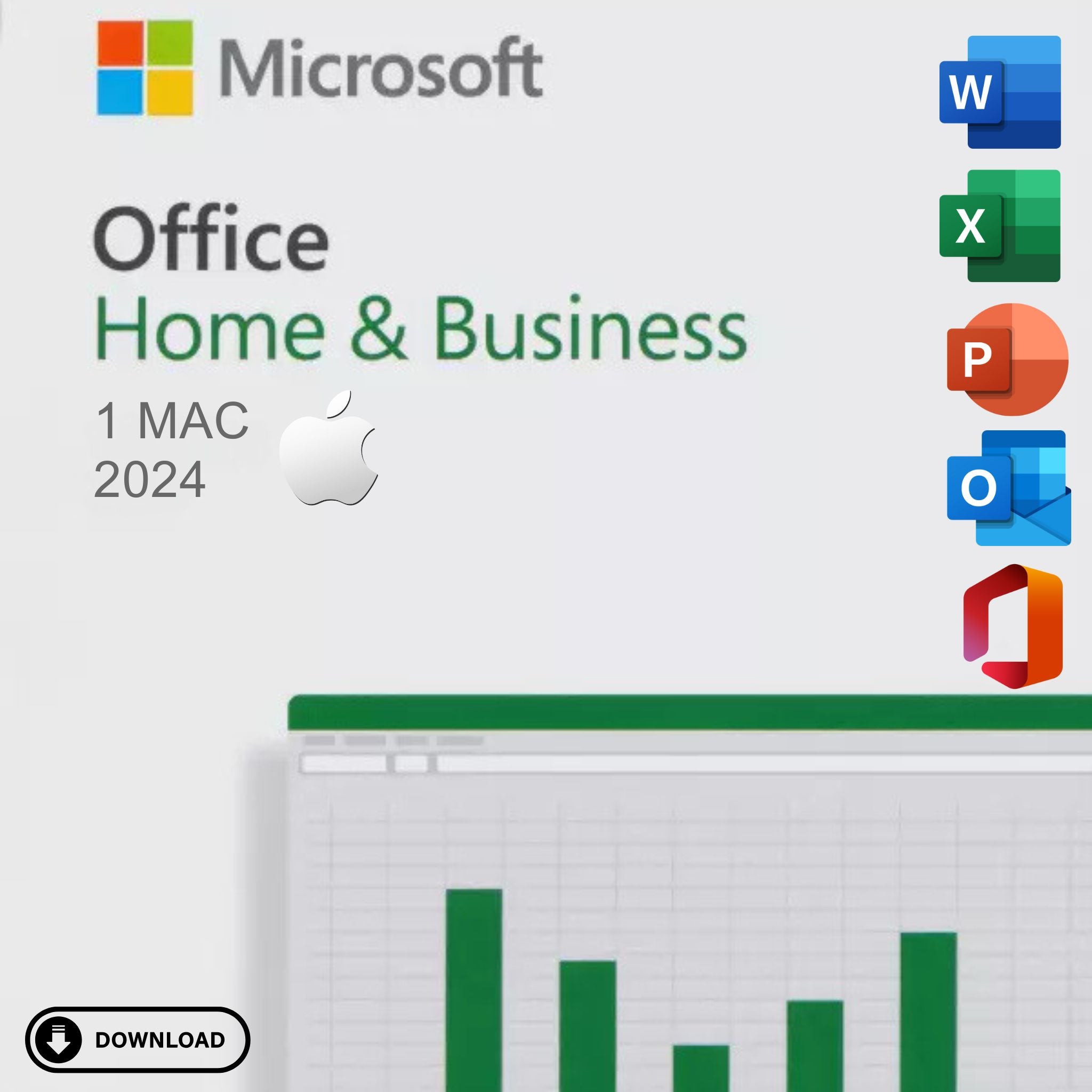 Office 2024 Home and Business pour Mac/Windows