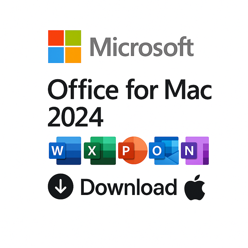 Microsoft Office Mac 2024 | version complète | Word, Excel, PowerPoint, Outlook