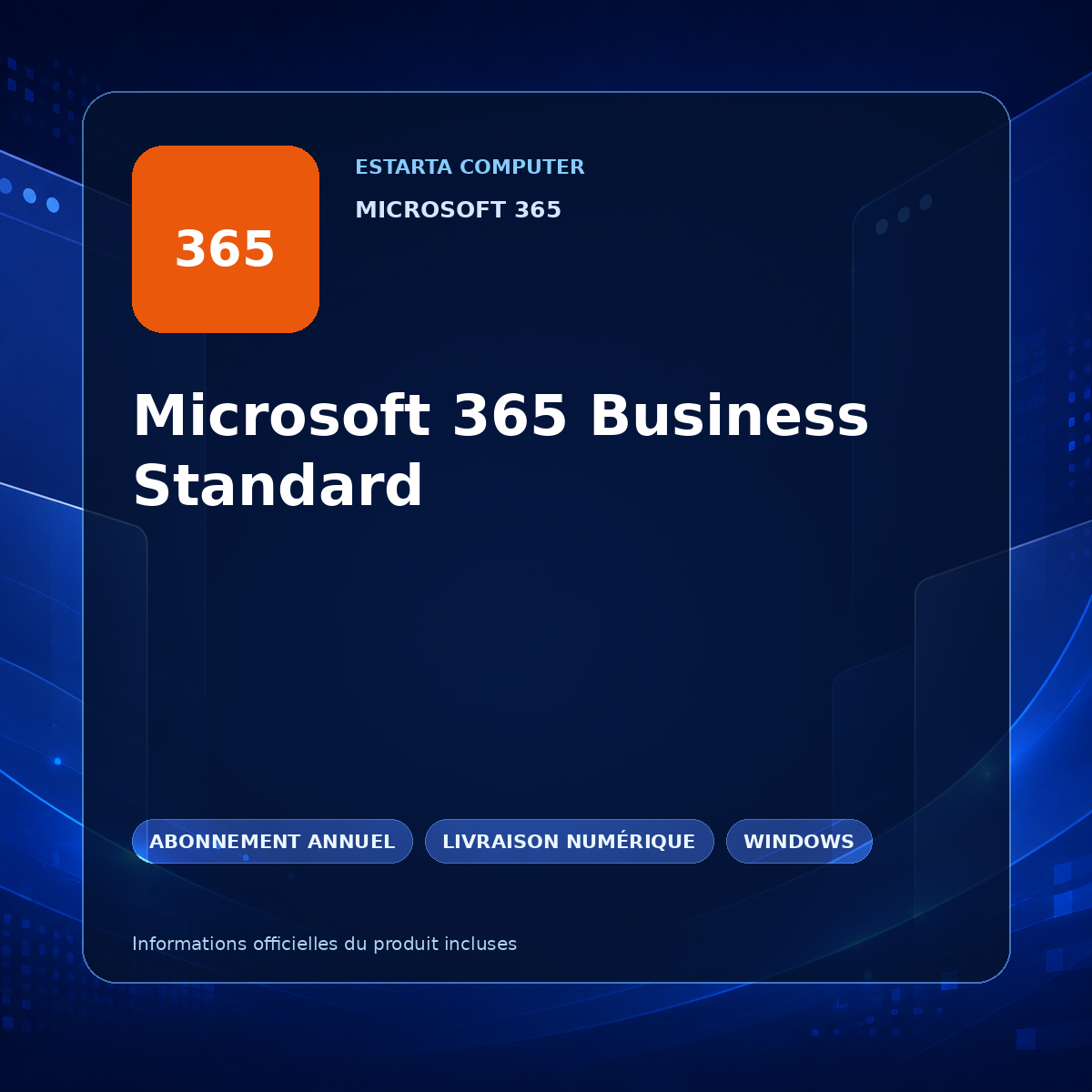Microsoft 365 Business Standard – image du logiciel numérique