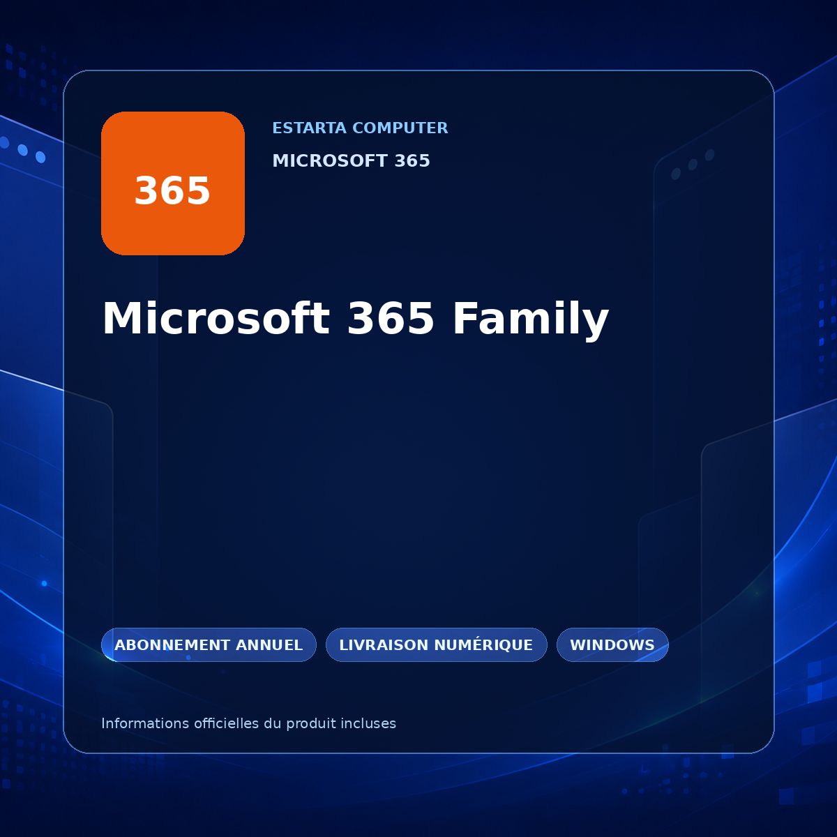 Microsoft 365 Family – image du logiciel numérique