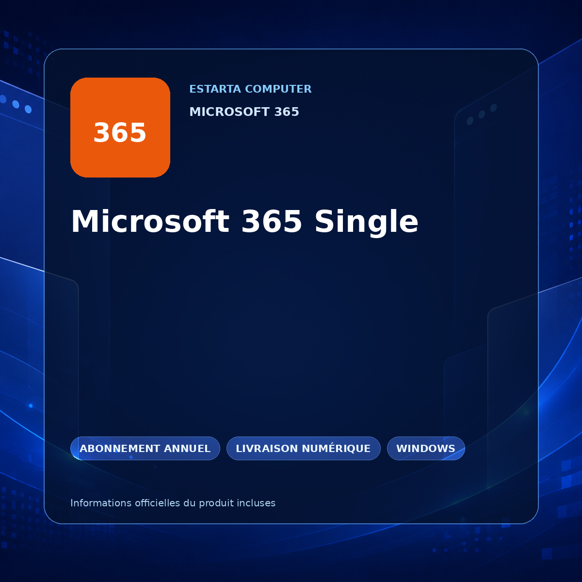 Microsoft 365 Single – image du logiciel numérique