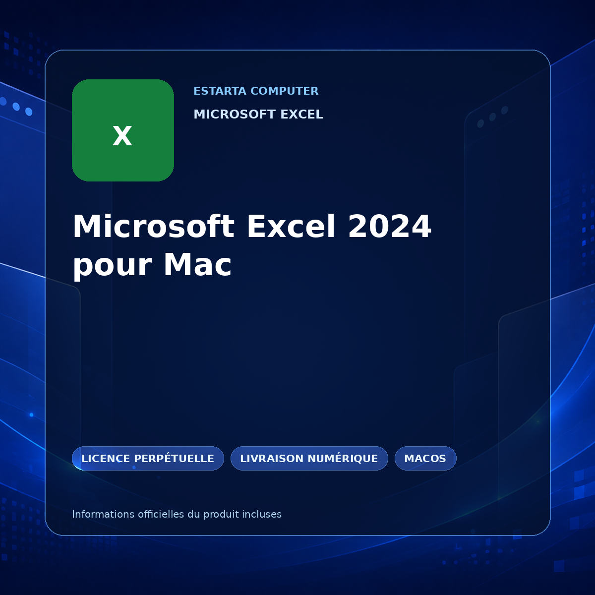 Microsoft Excel 2024 pour Mac – image du logiciel numérique