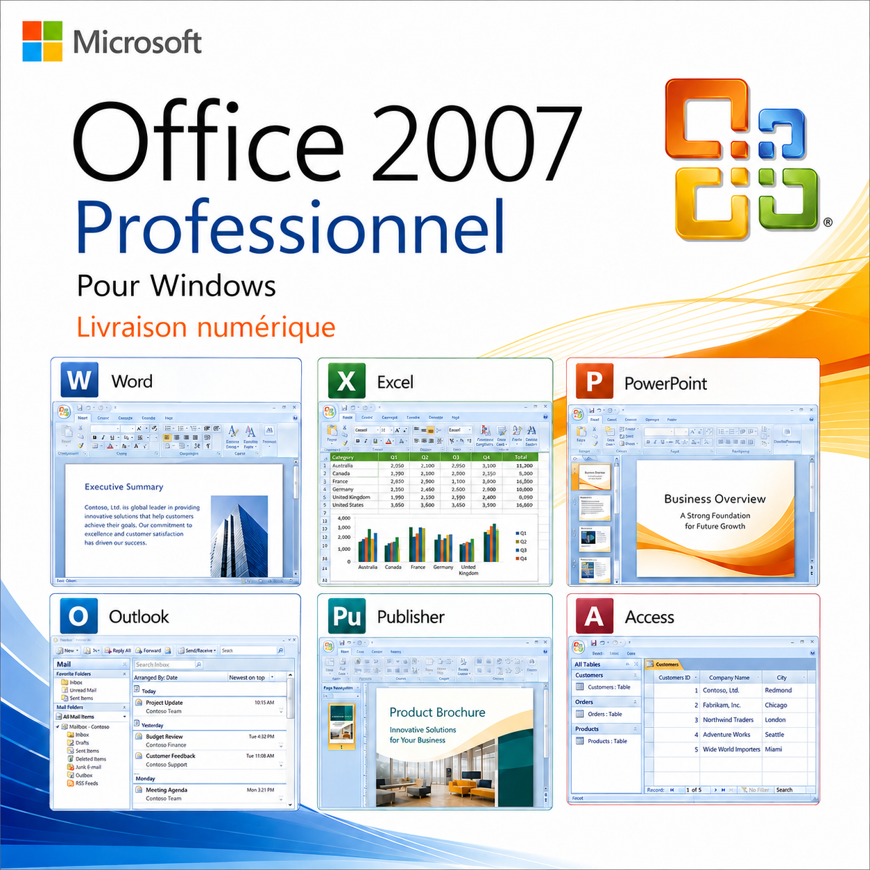 Microsoft Office 2007 Professionnel pour Windows