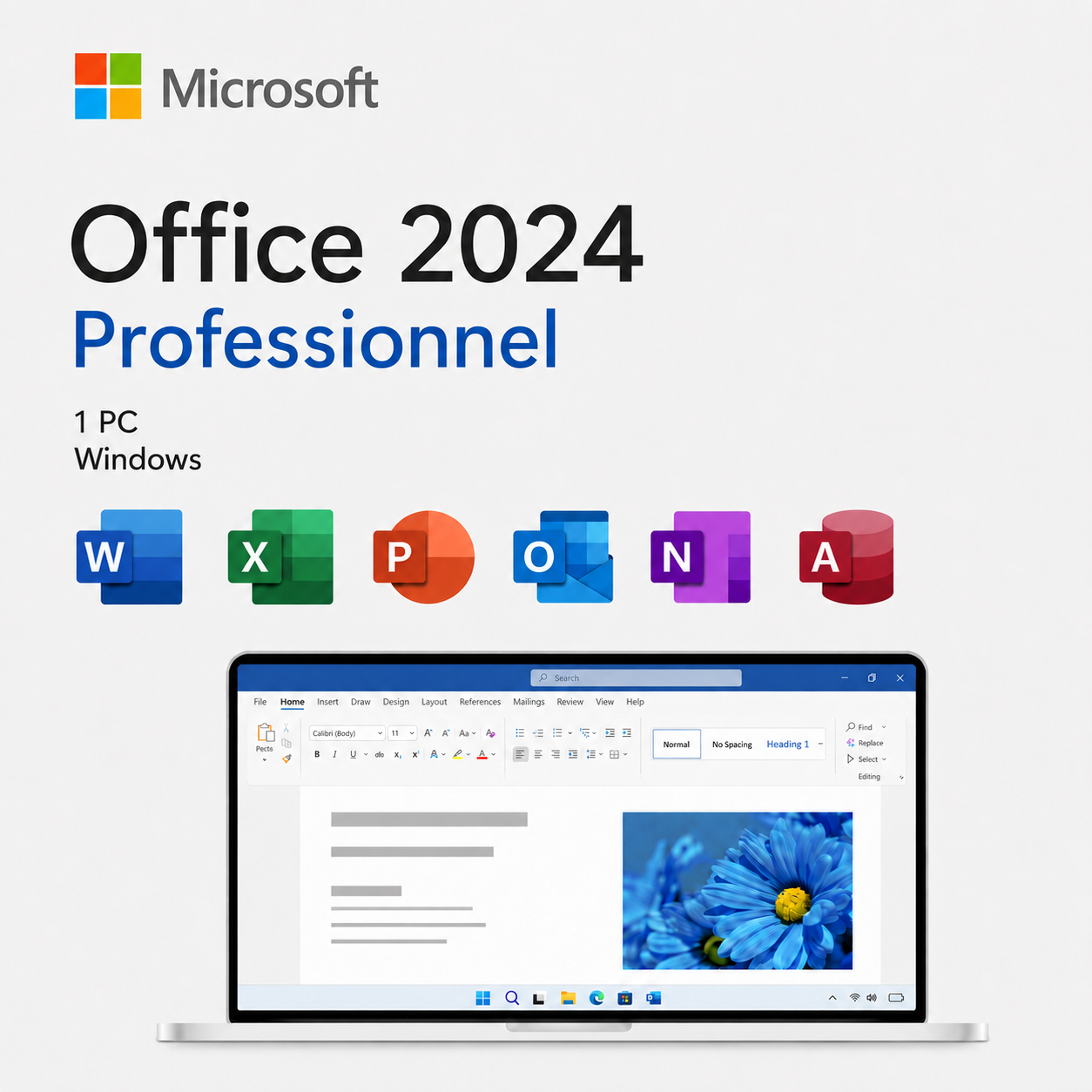 Microsoft Office 2024 Professionnel pour Windows