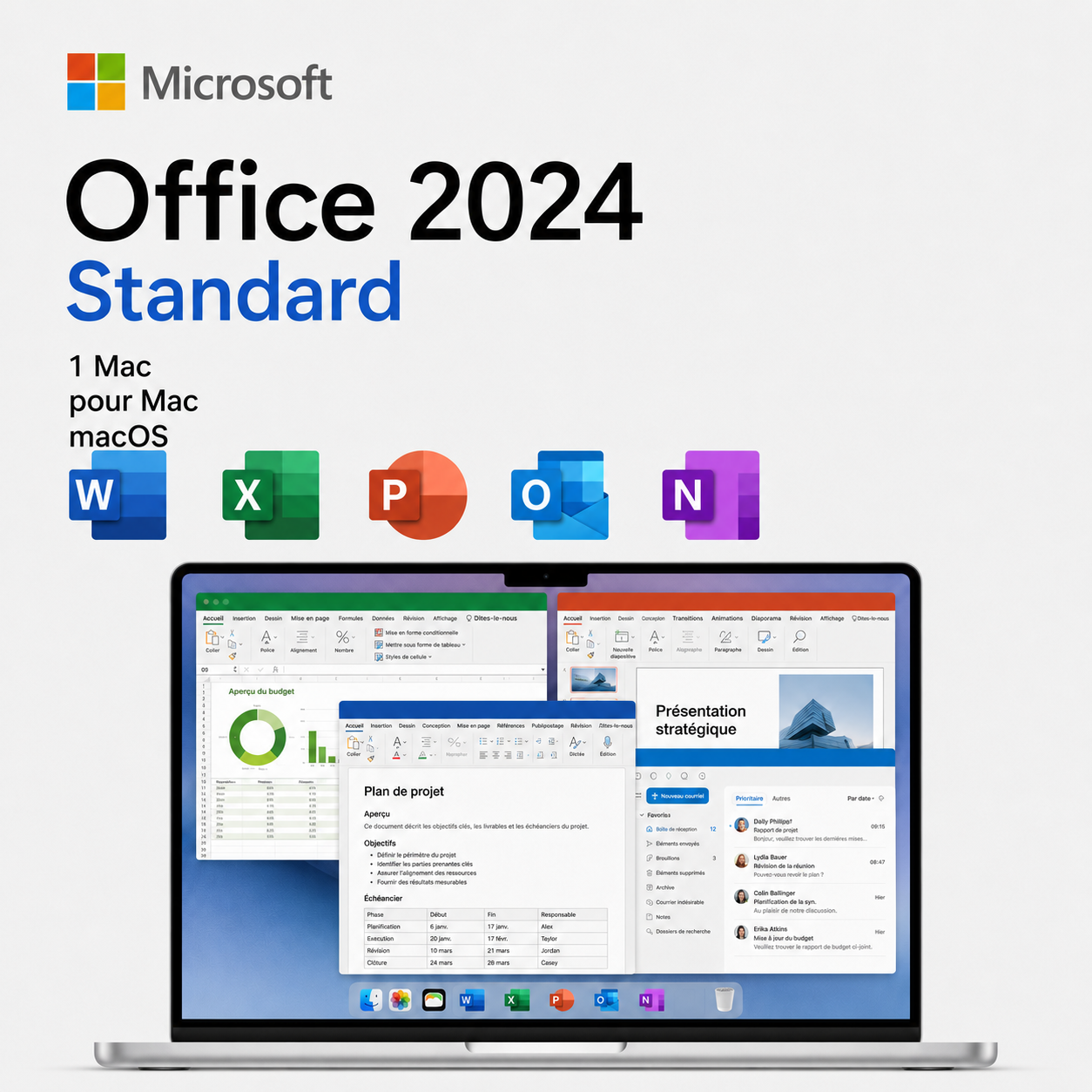 Microsoft Office 2024 Standard pour Mac