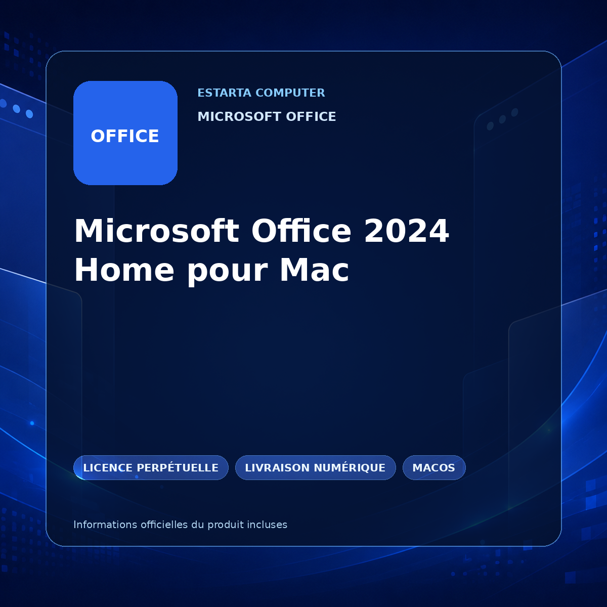 Microsoft Office 2024 Home pour Mac – image du logiciel numérique