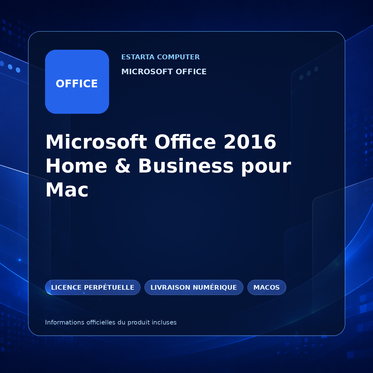 Microsoft Office 2016 Home & Business pour Mac – image du logiciel numérique