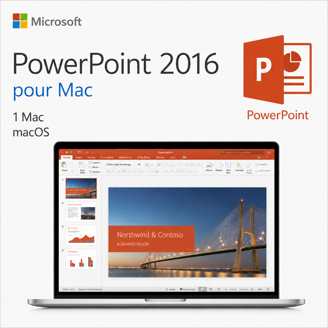 Microsoft PowerPoint 2016 pour Mac