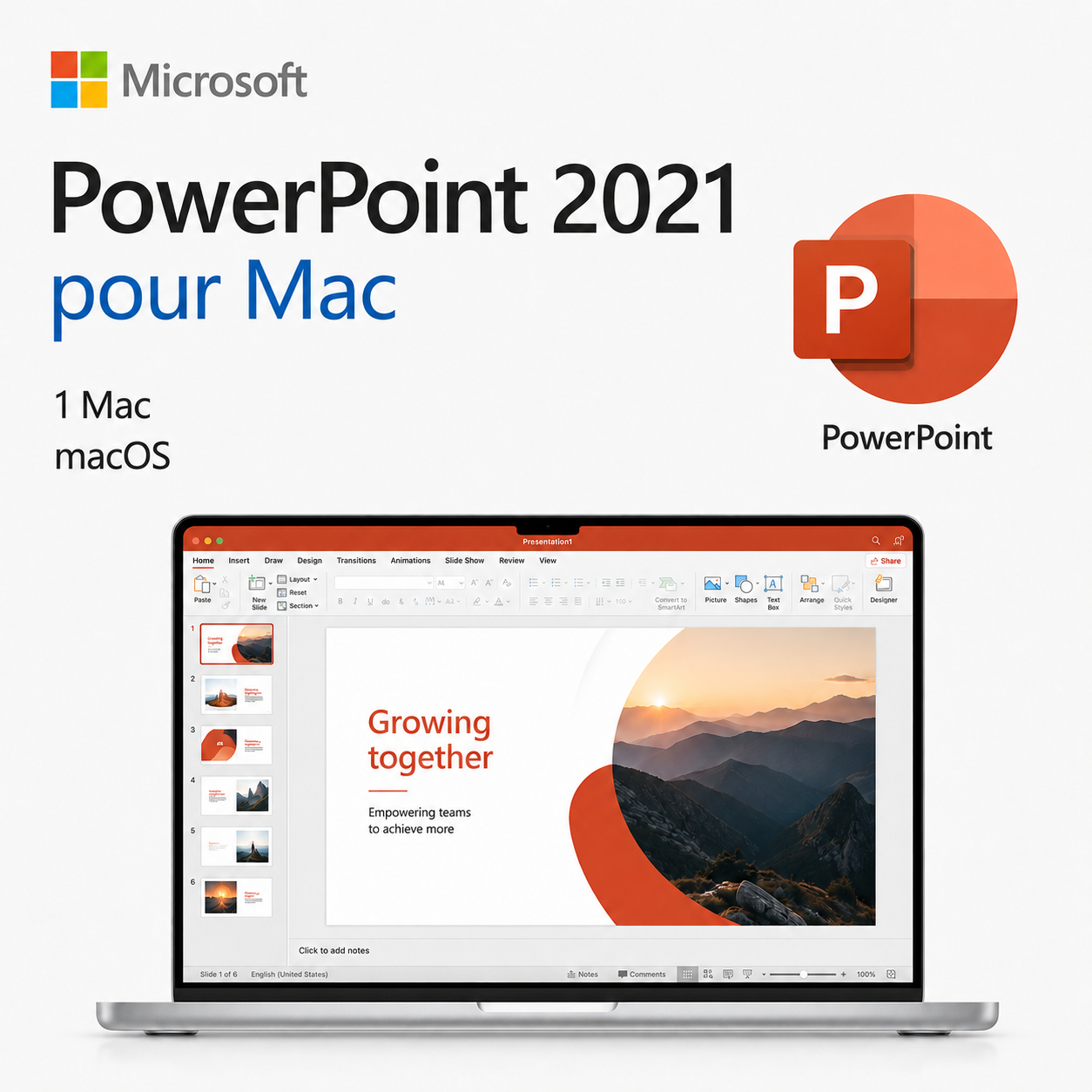 Microsoft PowerPoint 2021 pour Mac