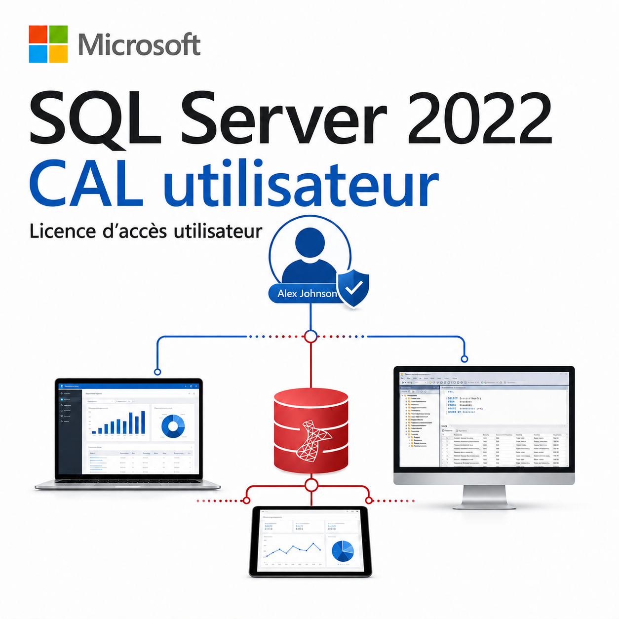 Microsoft SQL Server 2022 – CAL utilisateur