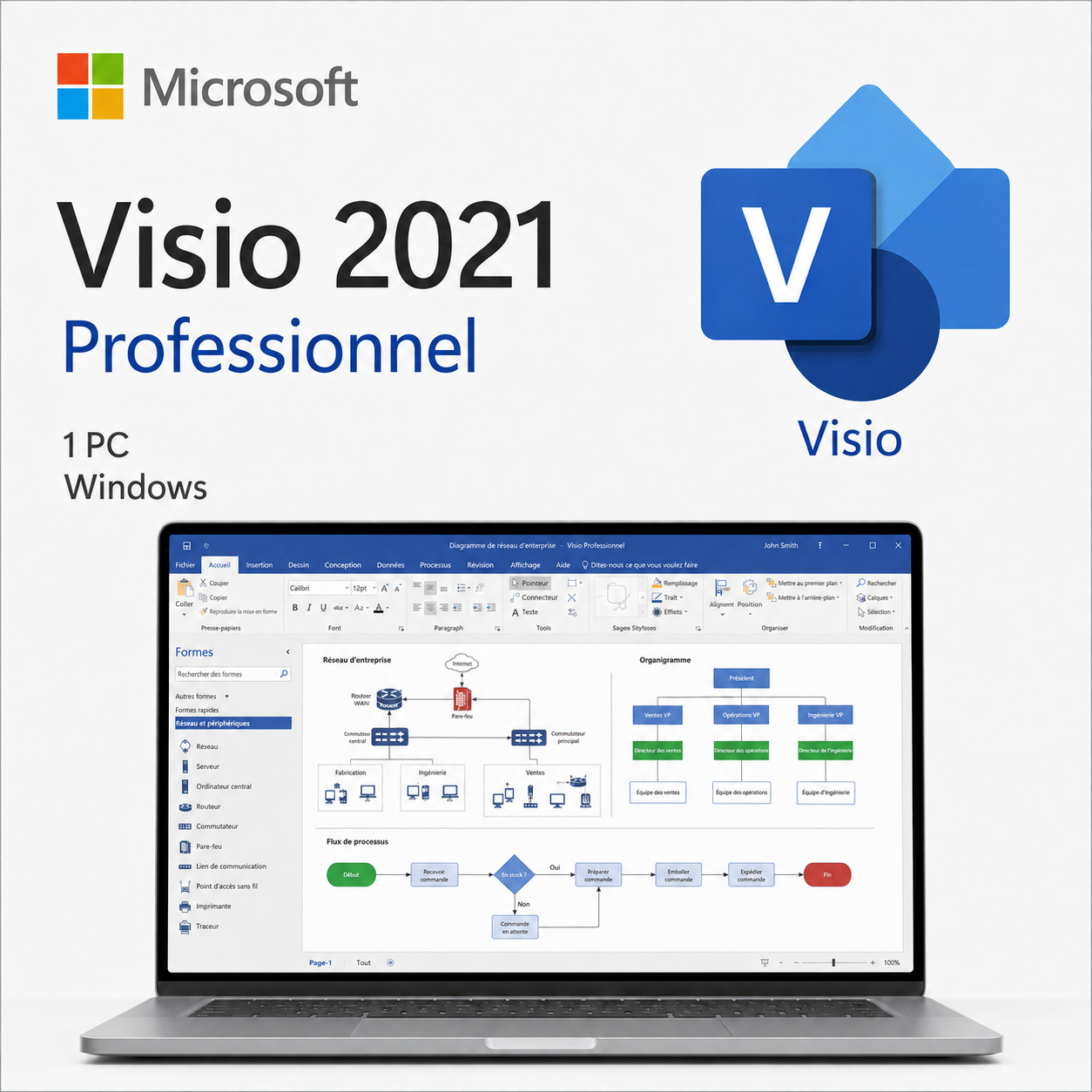 Microsoft Visio 2021 Professionnel