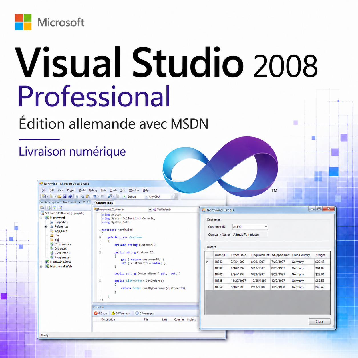 Microsoft Visual Studio 2008 Professional – version française