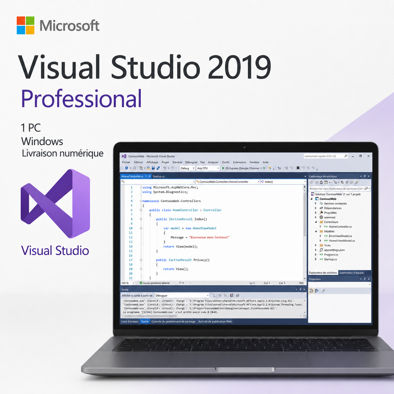 Microsoft Visual Studio 2019 Professional – version française