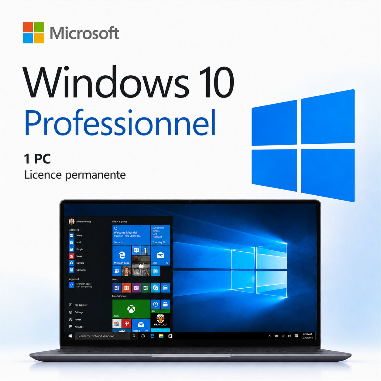 Microsoft Windows 10 Professionnel