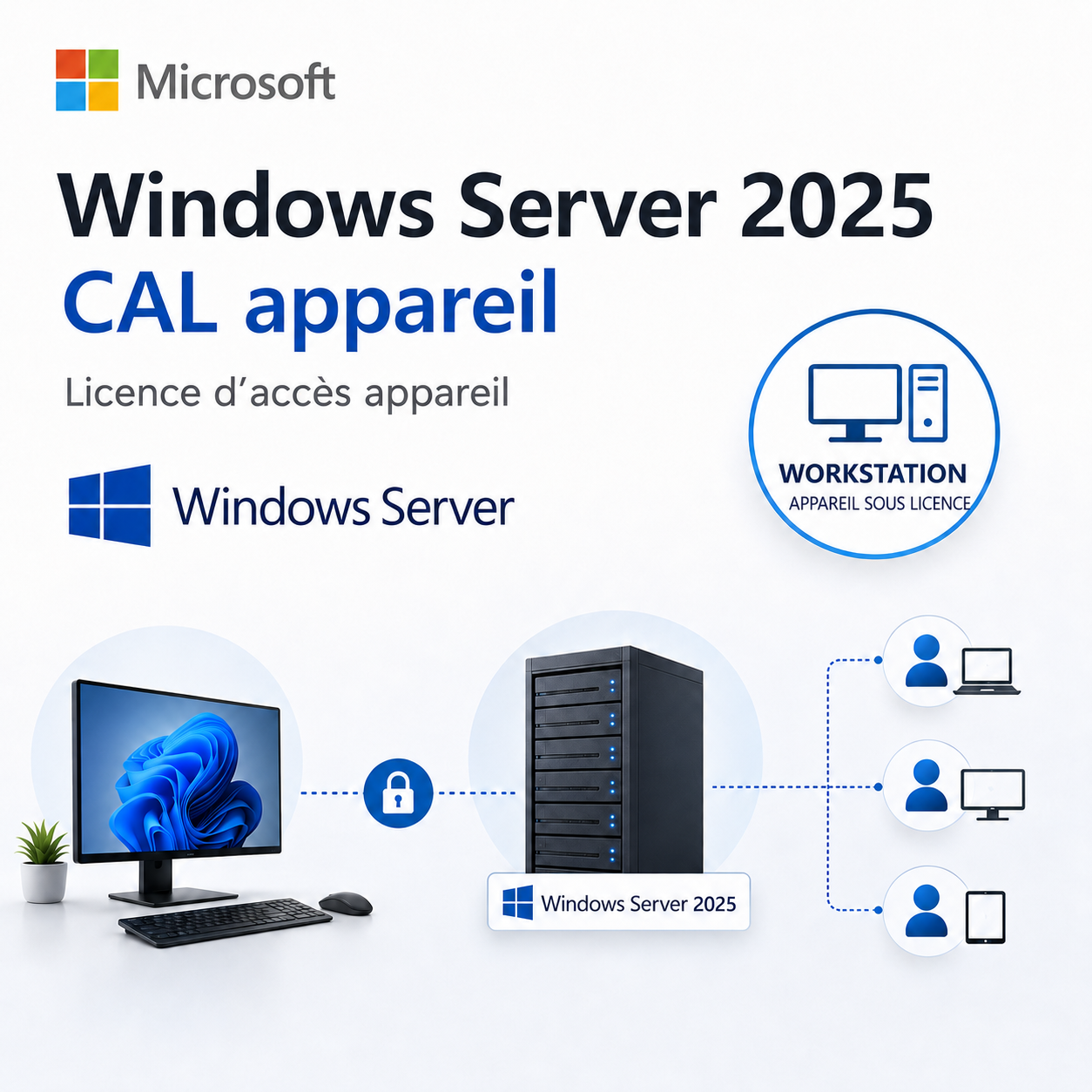 Microsoft Windows Server 2025 – CAL appareil