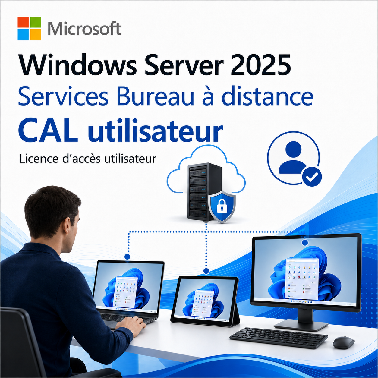 Microsoft Windows Server 2025 RDS – CAL utilisateur