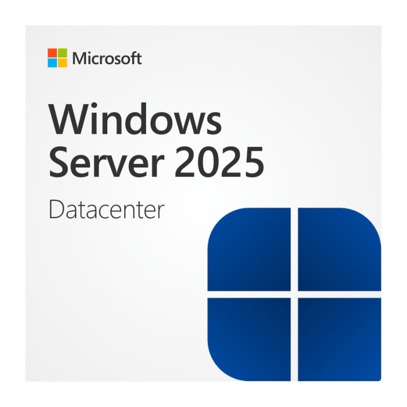 Microsoft Windows Server 2025 Datacenter digitale Lizenz, 16 Kerne, Download-Version