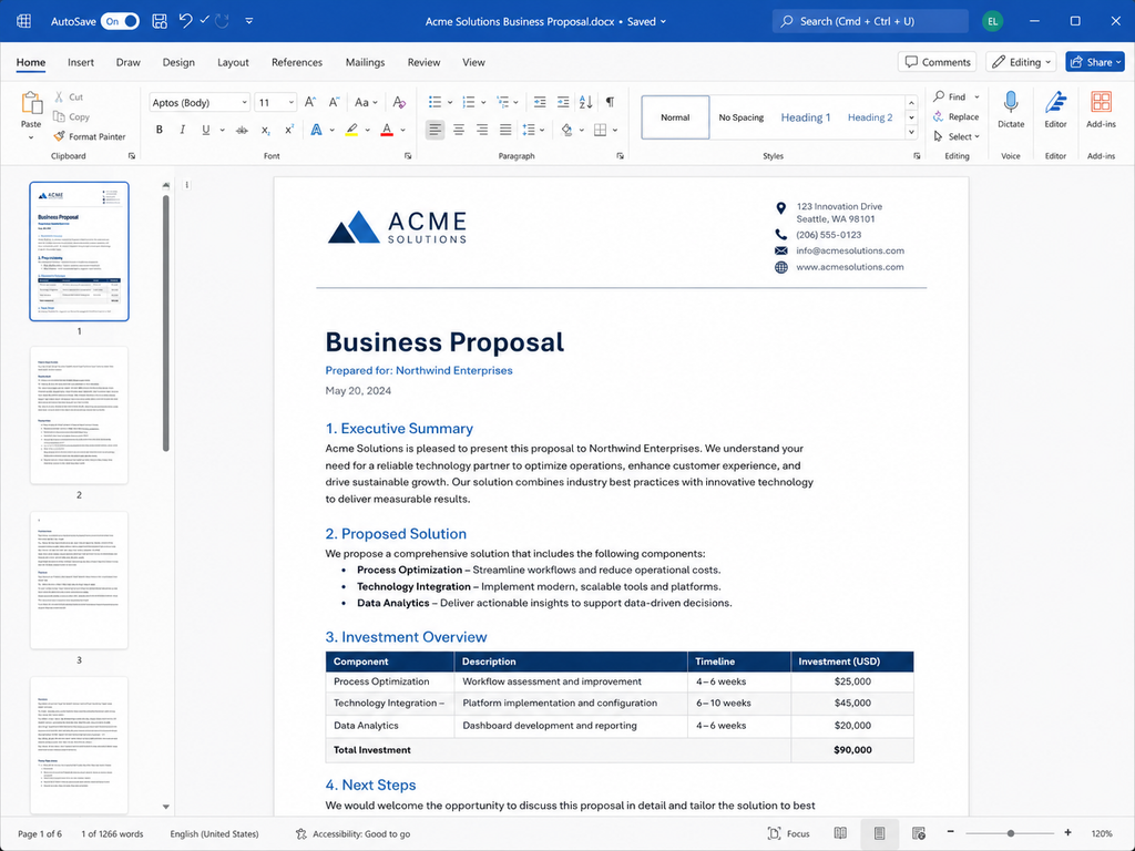 Office 2024 Home and Business pour Mac/Windows