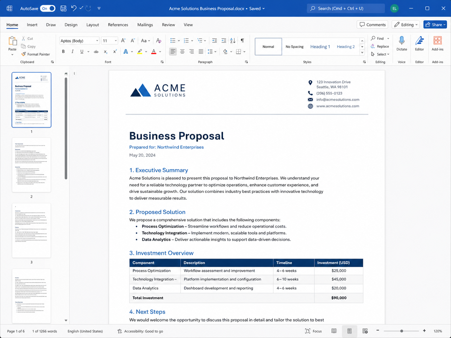 Office 2024 Home and Business pour Mac/Windows